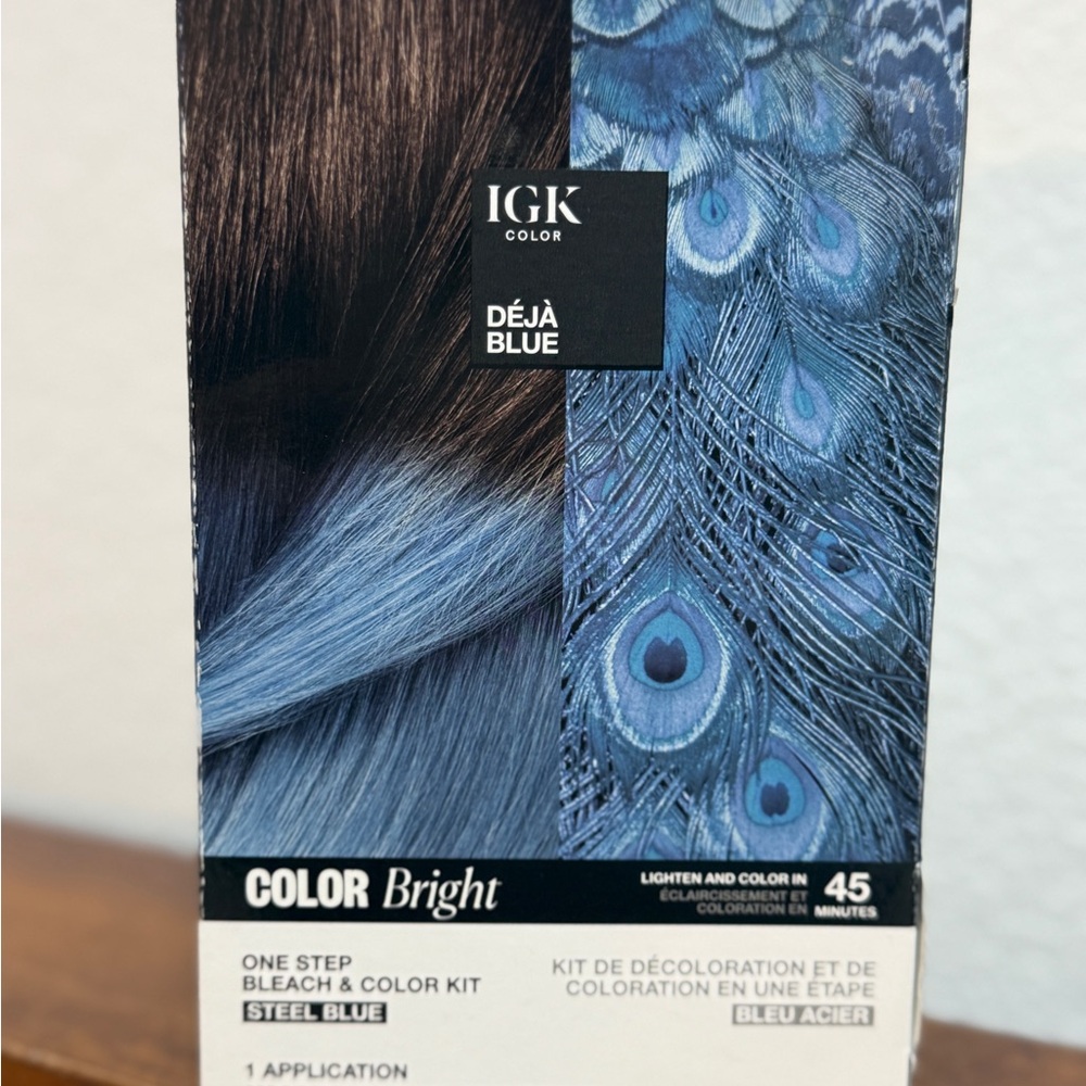 IGK Color Bright Steel Blue ‘Deja Blue’ Hair Kit